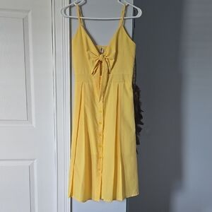 Yellow Sleeveless Dress